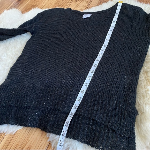 Anthropologie John + Jenn Light Knit Sparkly Light Long Sleeve Sweater - Picture 8 of 9